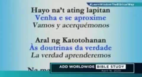 WATCH LIVE  Ang Dating Daan Bible Study   Thu  April 16  2020  7 00 PM PHT 20200416 190517