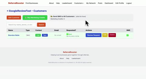 ReferralRooster Generate AI Message