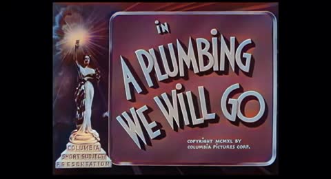 046 Los Tres Chiflados  Plomeros a Go Go   A Color 1940  Audio Latino  REMASTERIZADO