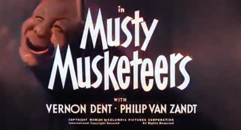 154 Los Tres Chiflados  Mosqueteros de pacotilla   1954  Audio Latino  REMASTERIZADO