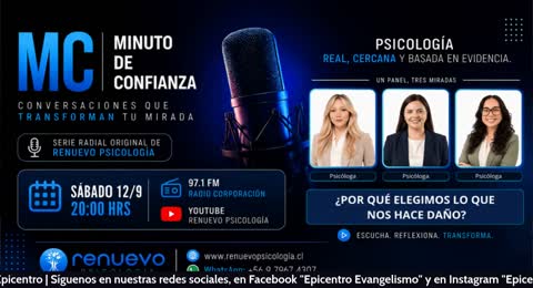    PORQUE ELEGIMOS LO QUE NOS DA  A   Minuto de Confianza   12 09 2026