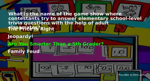 are you smarter than a 5th grader  quiz